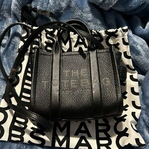 Marc Jacobs Black Pebbled Leather Tote